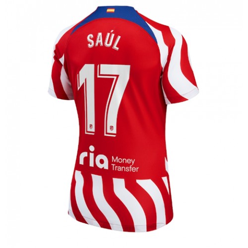 Dres Atletico Madrid Saul Niguez #17 Domaci za Žensko 2022-23 Kratak Rukav